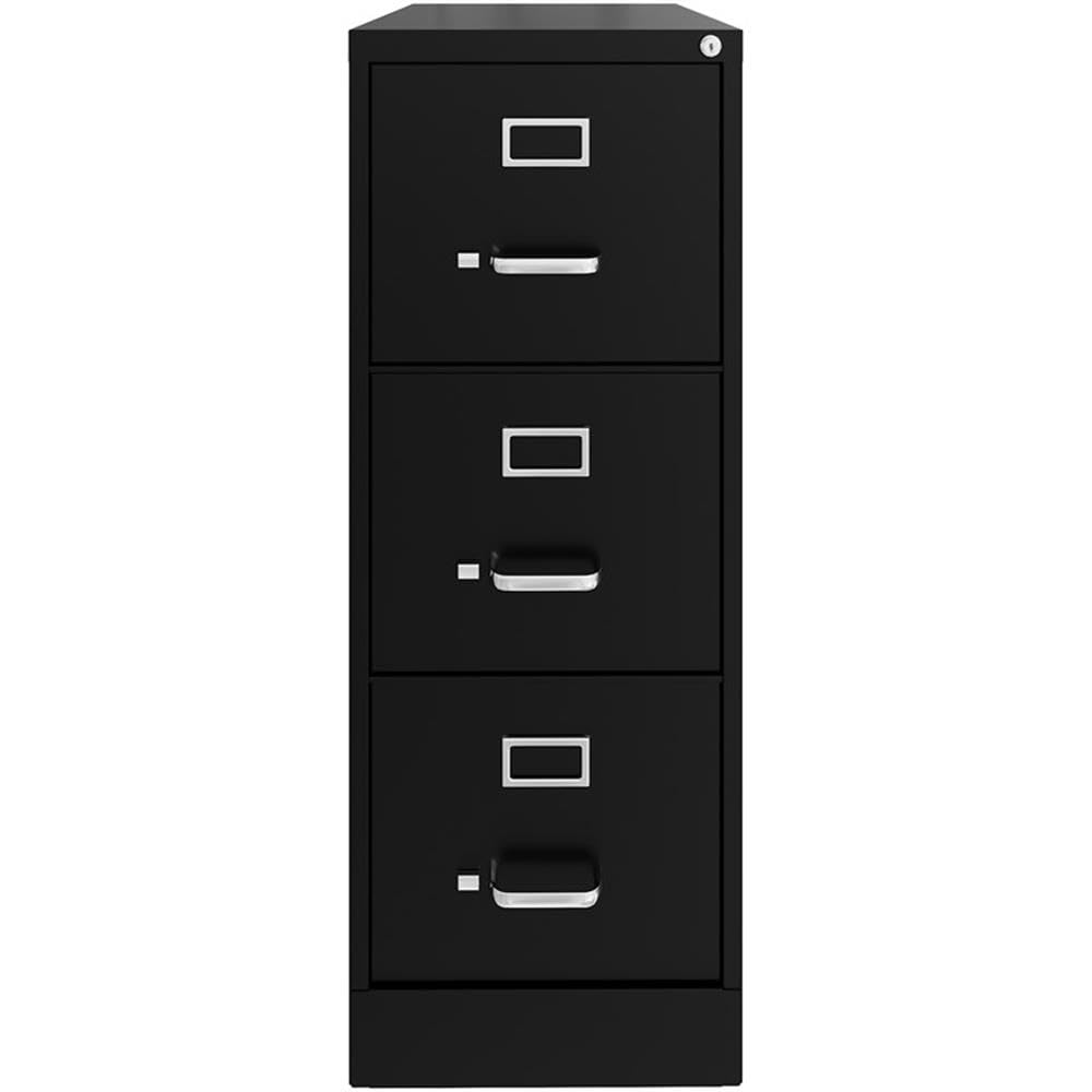 3 Drawer Black Metal Filing Cabinet A531488