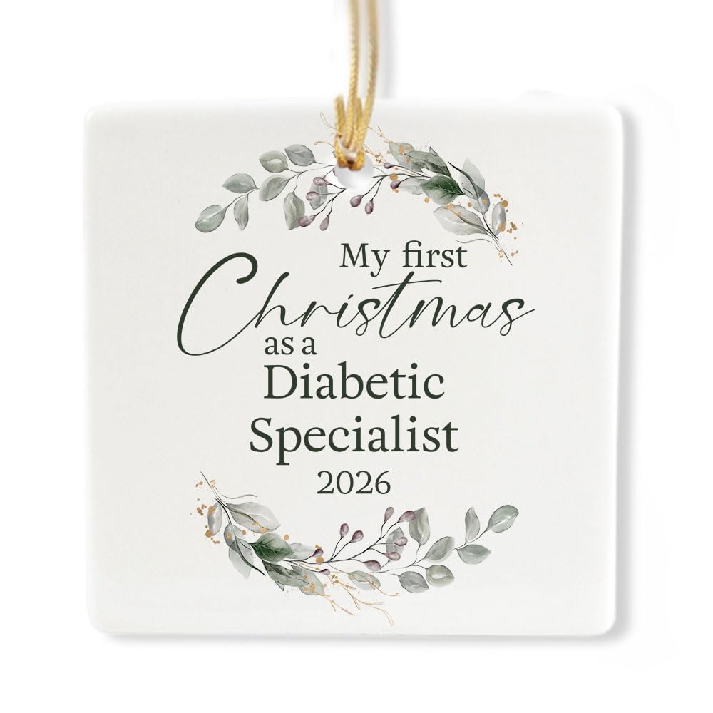 Ceramic 3-inch Square-Shaped Ornament J95341