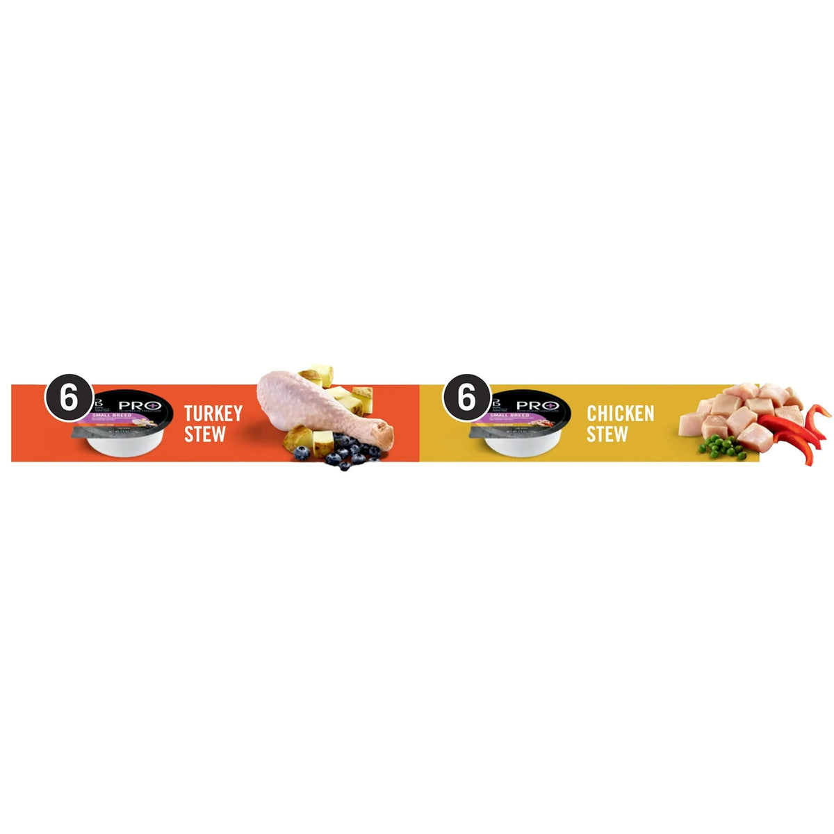 Turkey Stew & Chicken Stew Grain-Free Wet Dog Food 3.5 oz Cups D7203