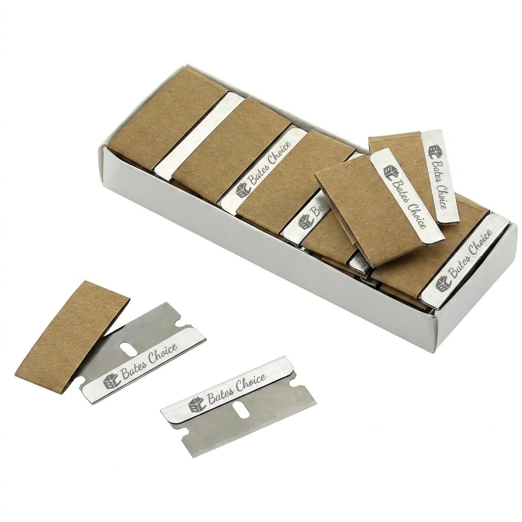 50 pcs Carbon Steel Flat Scraper Blades V914026