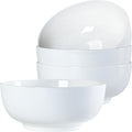 40 oz Off White Ceramic Soup Bowls Set of 4 Y695