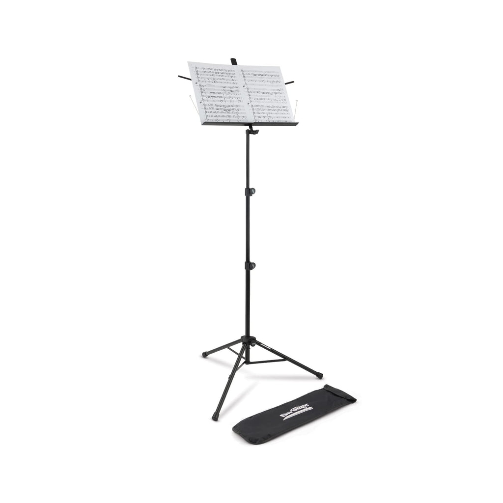 Black Metal Folding Sheet Music Stand with Bag N745