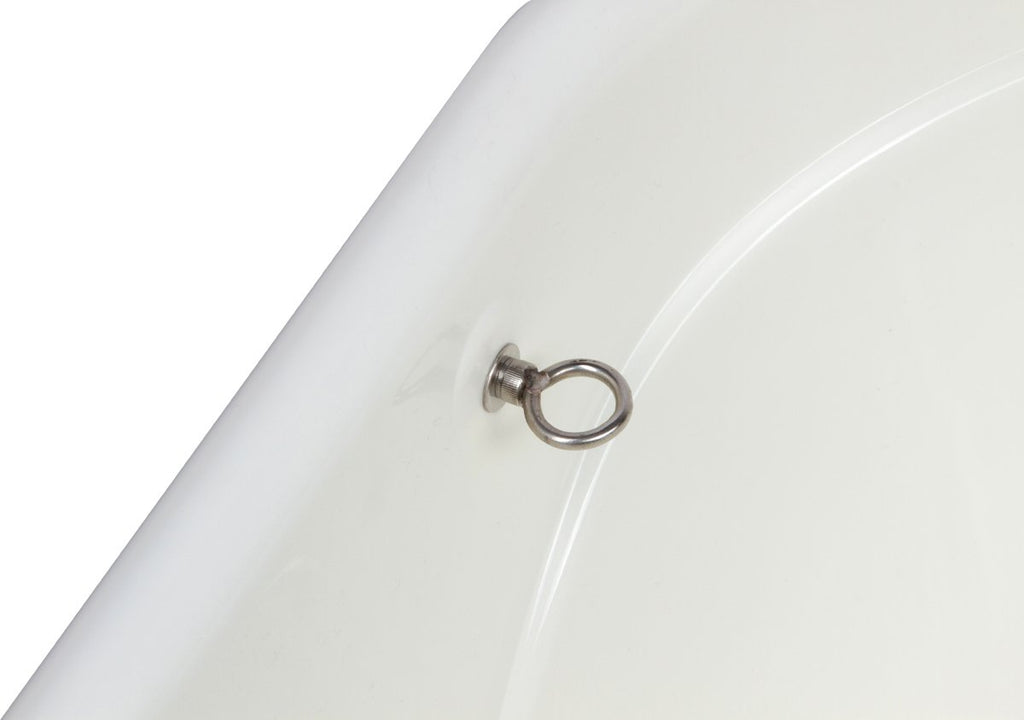 Portable Pet Bath Tub White 37.5"x19.5"x35.5" U70086