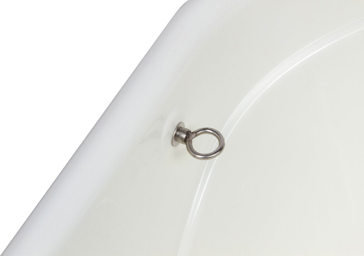 Portable Pet Bath Tub White 37.5"x19.5"x35.5" U70086