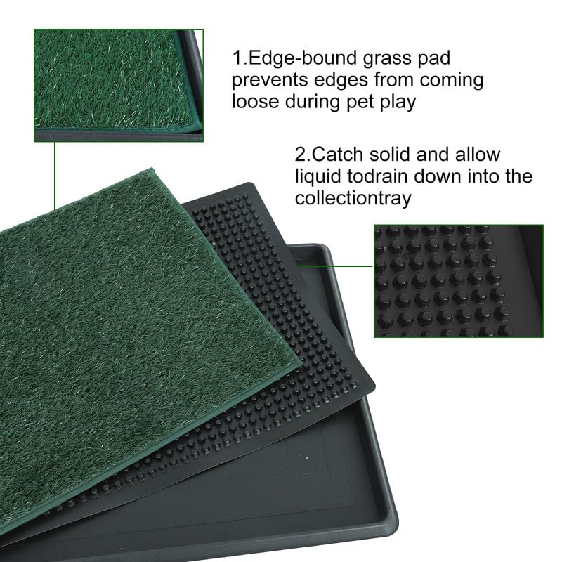 20x25 Inch Dog Grass Pad with Tray U63845