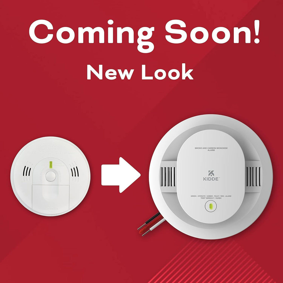 Hardwired Smoke & Carbon Monoxide Detector with Battery Backup, Pack of 2 S1962