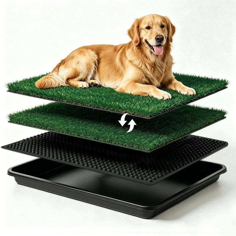 20x25 Inch Dog Grass Pad with Tray U63845