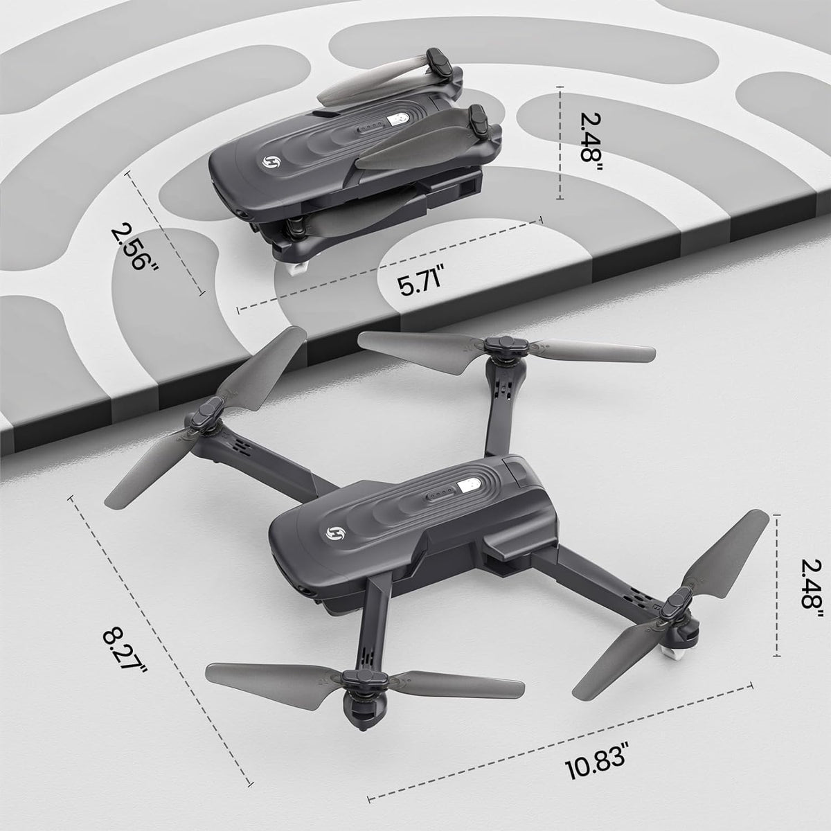 GPS Drone with 4K Camera, Under 249g Foldable RC Quadcopter N675