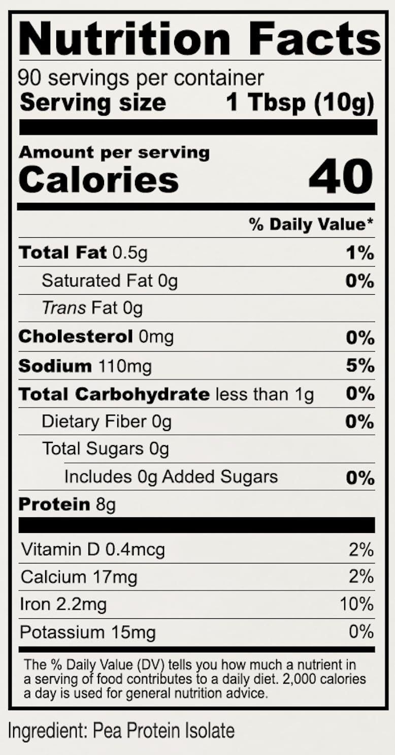 2 lb Plant Based Gluten Free Vegan Pea Protein N9415