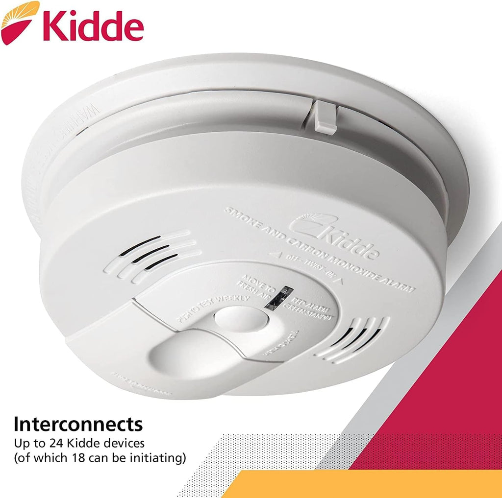Hardwired Smoke & Carbon Monoxide Detector with Battery Backup, Pack of 2 S1962