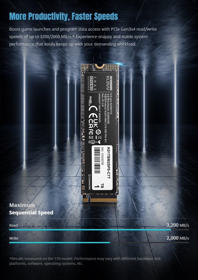 512GB M.2 2280 NVMe PCIe Gen3x4 U5462