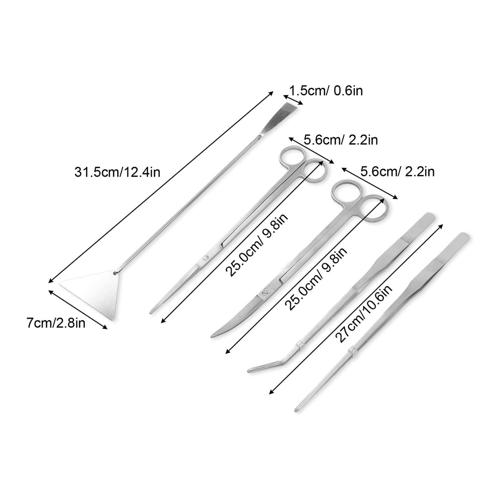 Stainless Steel 5 in 1 Aquarium Aquascaping Kit F59035