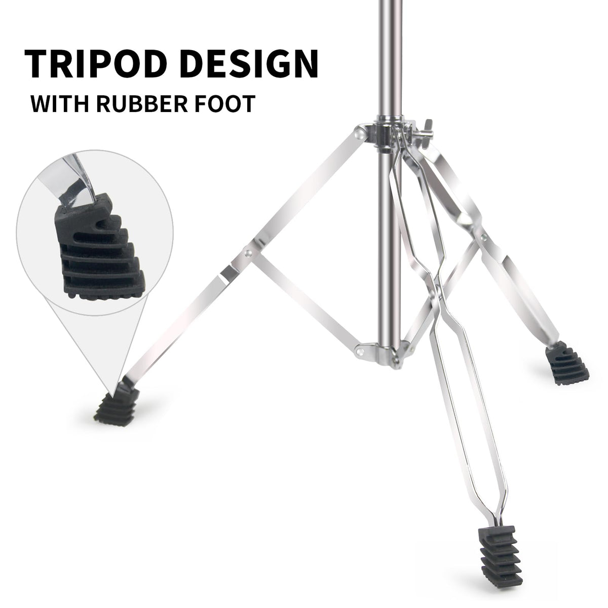2 Pack Boom Cymbal Stand + Drum Sticks Holder + 2 Pair 5A Drum Sticks T244