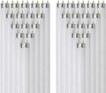 24 Inch T8 Fluorescent Tube Light Bulb 17W 1400 Lumens 3000K Soft White G13 Medium Bi-Pin Base 2 Foot Straight Linear Lamp Pack of 30 F75583