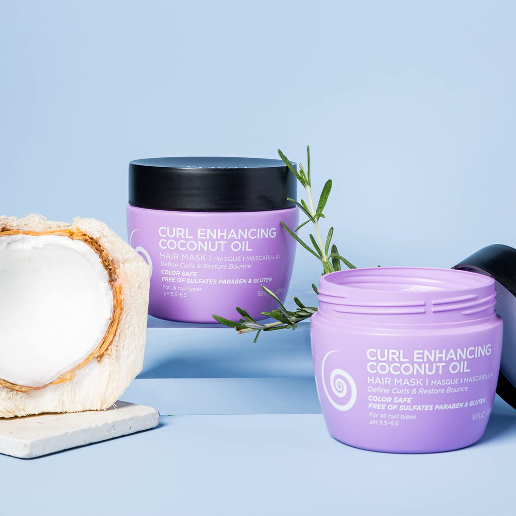 Coconut Oil Shampoo & Conditioner Set and Leave in Conditioner and Curly Hair Mask E49351
