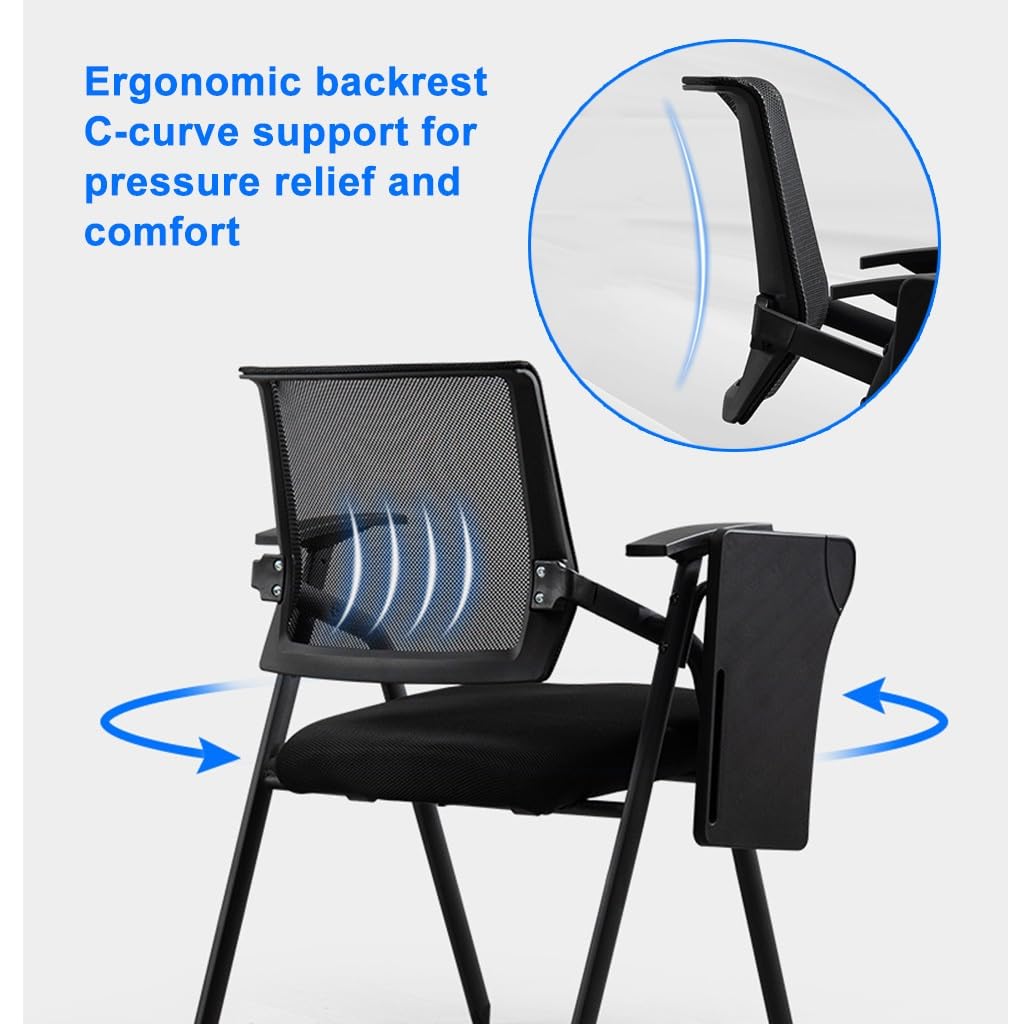 Mesh Office Chair with Lumbar Support and Desk I506576