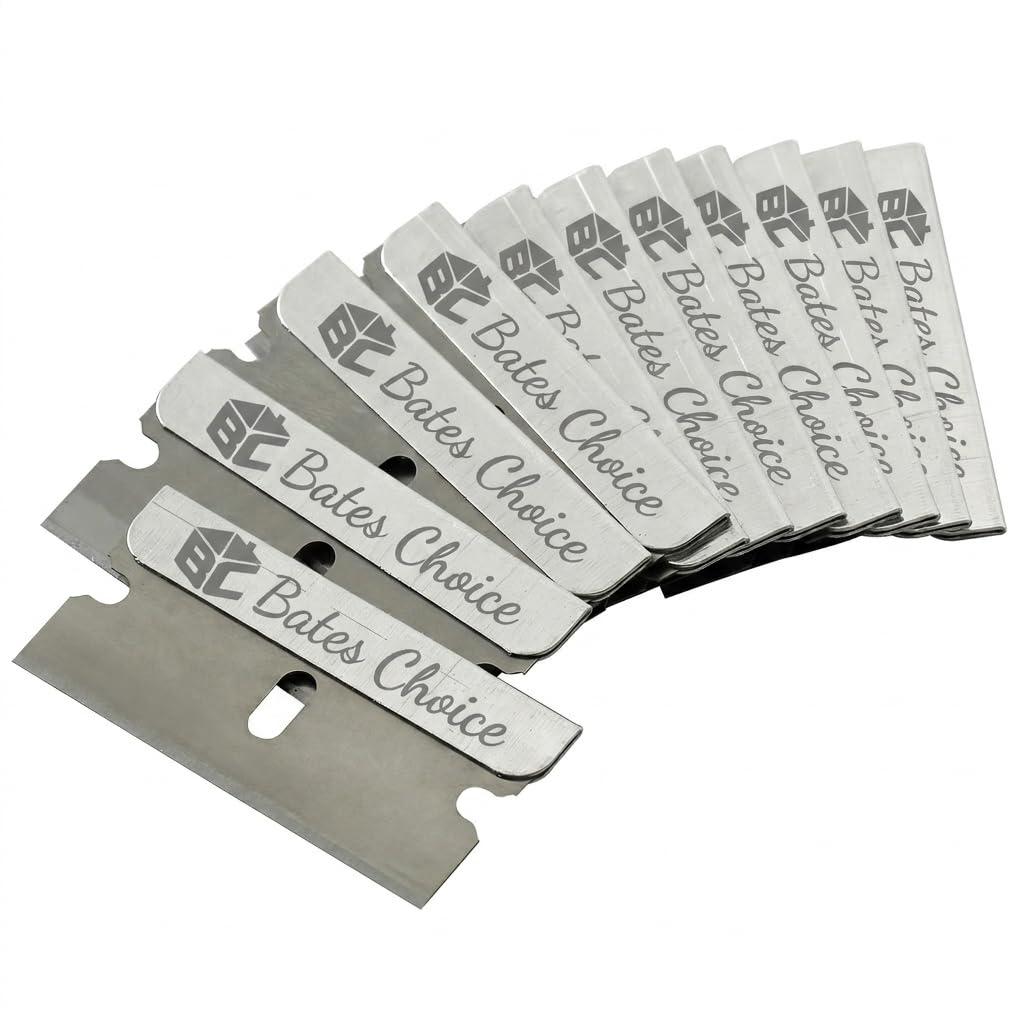 50 pcs Carbon Steel Flat Scraper Blades V914026