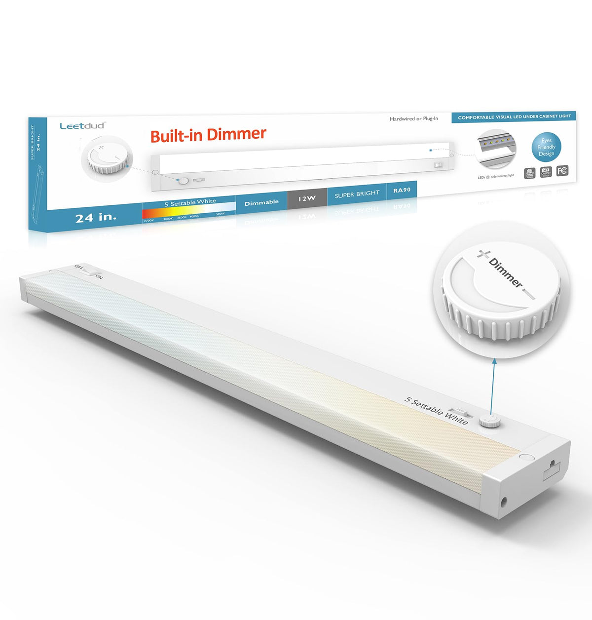 24 Inch 12W Dimmable LED Under Cabinet Light H559