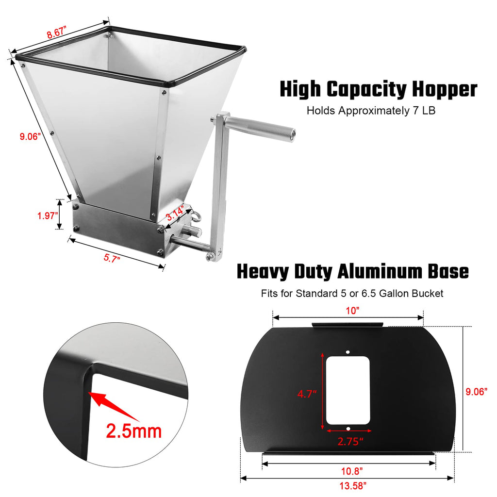 Manual Grain Mill with Stainless Steel Roller F6693