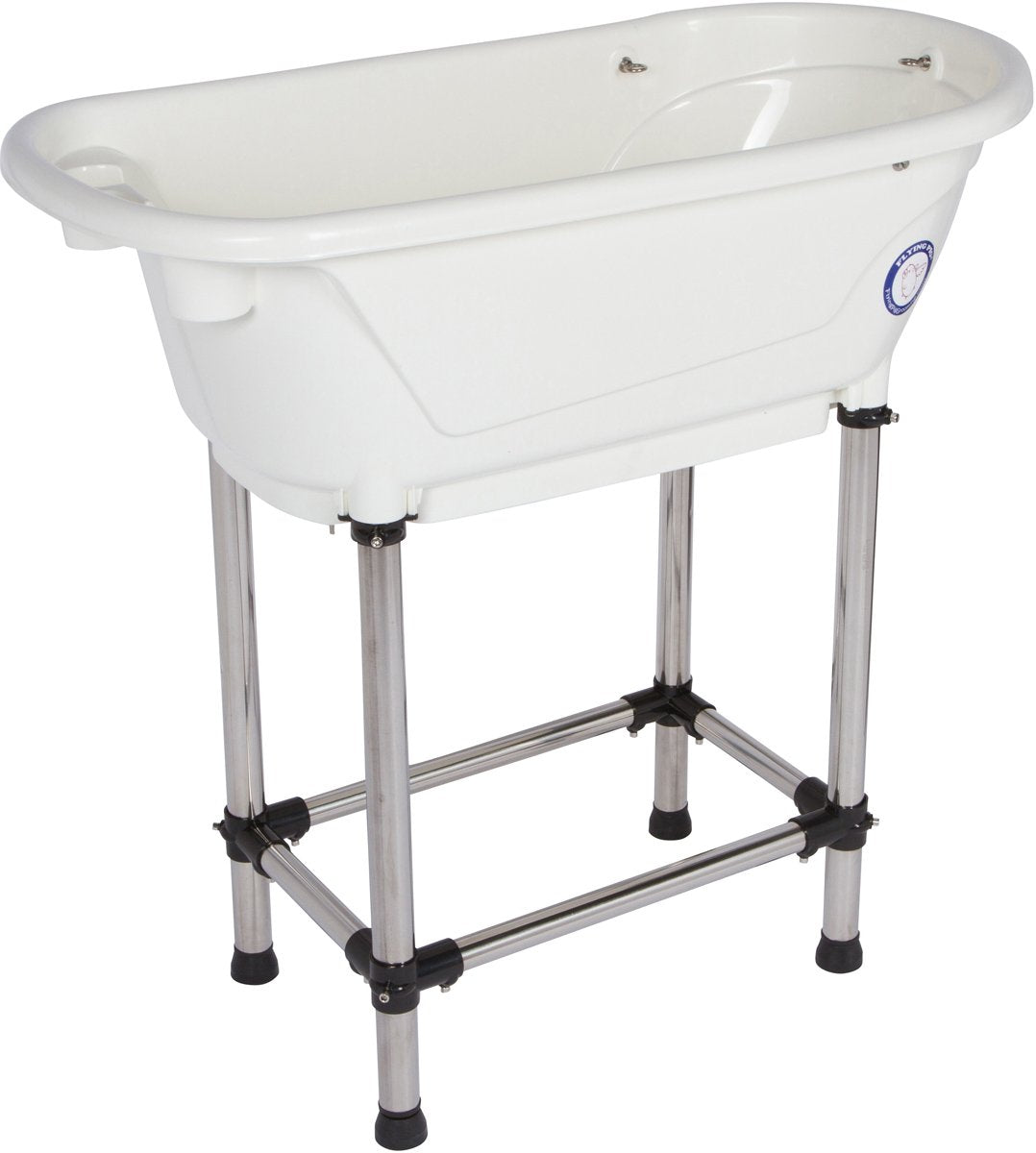 Portable Pet Bath Tub White 37.5"x19.5"x35.5" U70086