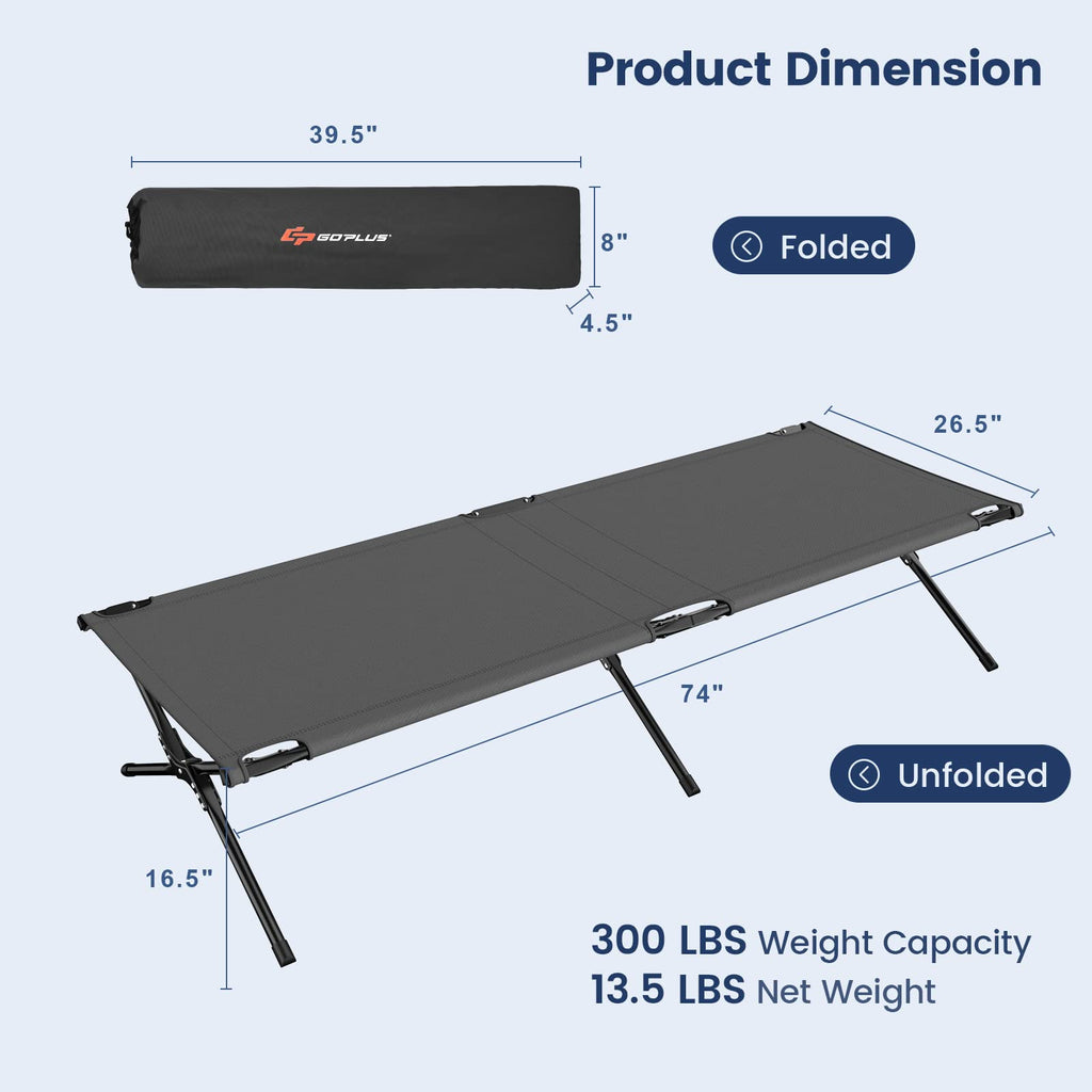 Folding Camping Cot with Carrying Bag J1806