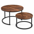 Round Nesting Coffee Table Set of 2 G8861
