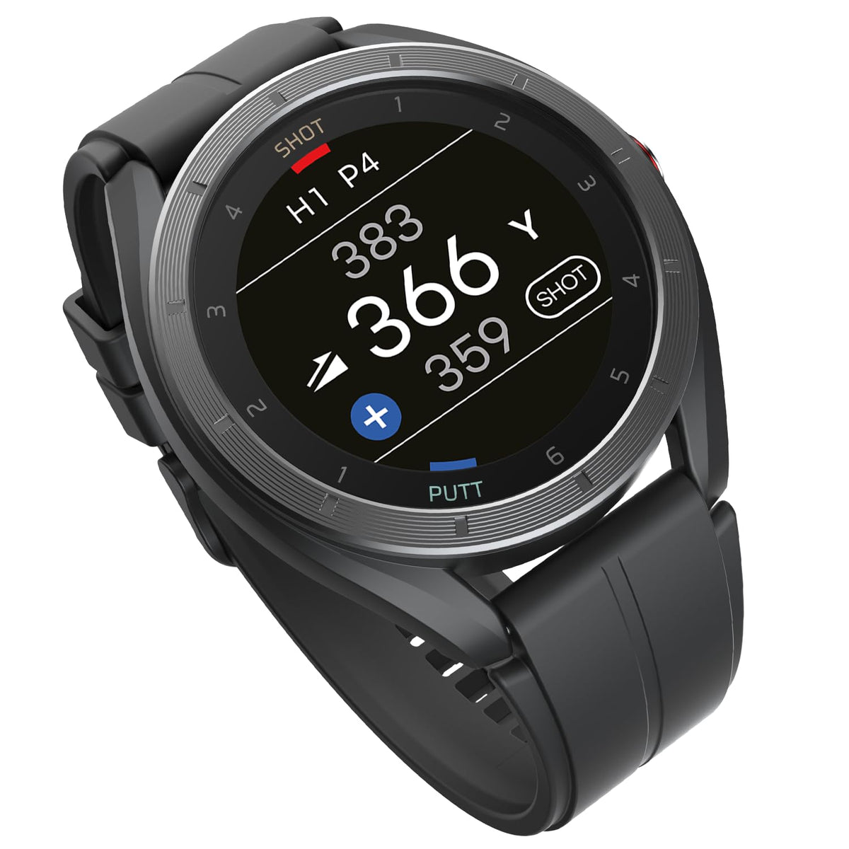 GPS Golf Watch with Green Undulation Slope Mode 1.2" Color Touchscreen P384963