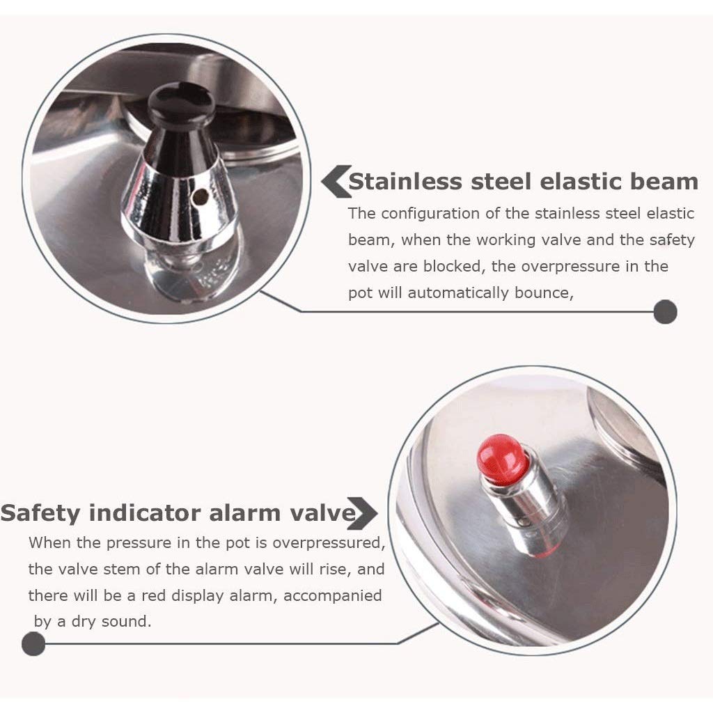 Aluminum Pressure Cooker, Non-Stick Pan, Soup Pot, Skillet, 2L R105