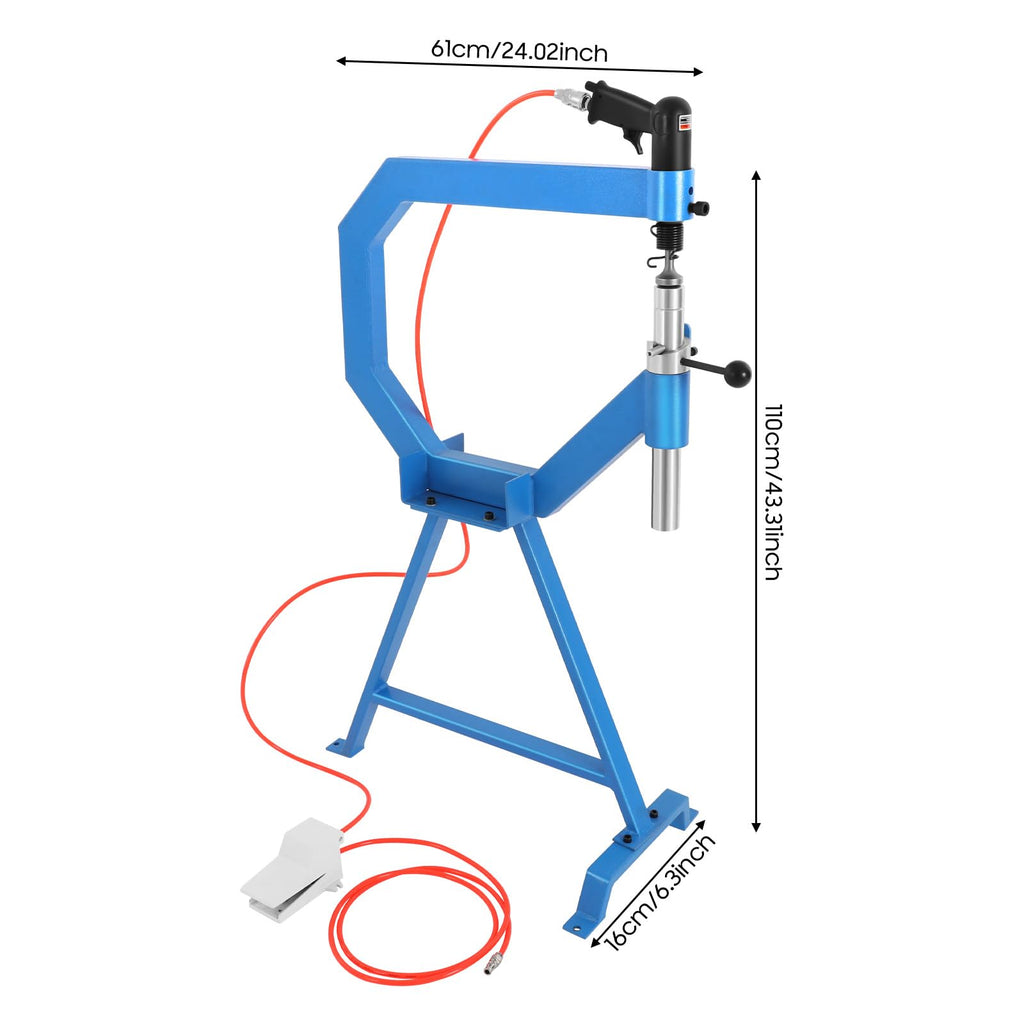 Pneumatic Planishing Hammer with 1"/2"/3" Anvils J81163