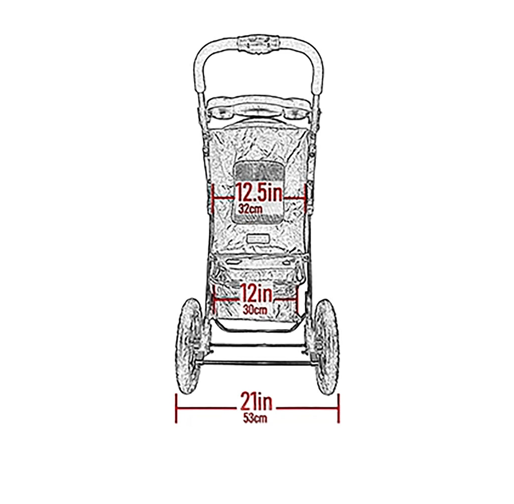 No-Zip Pet Stroller for Cats/Dogs L9816