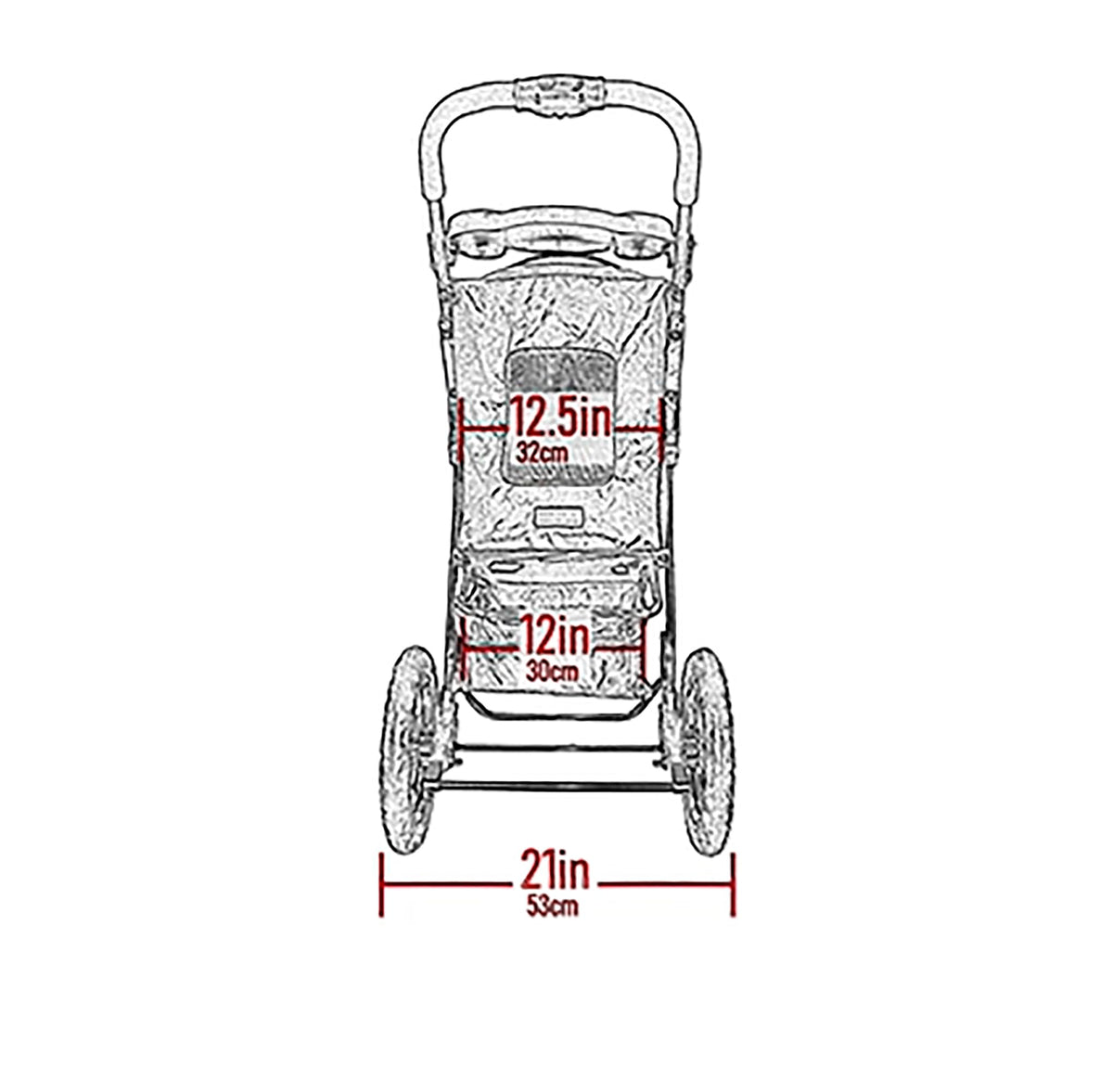 No-Zip Pet Stroller for Cats/Dogs L9816
