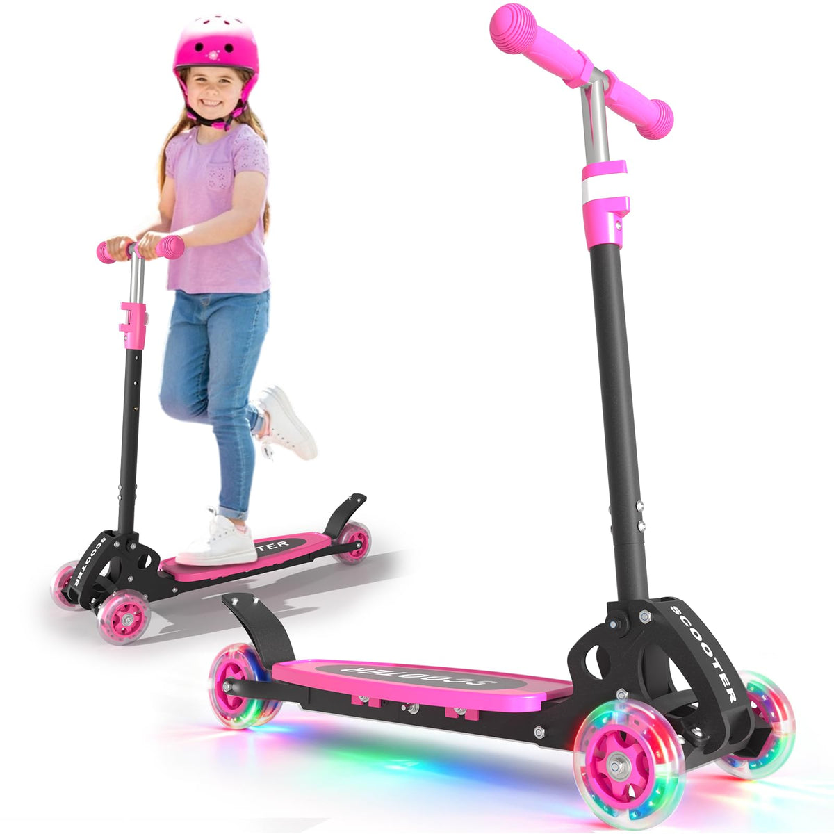 3 Wheel Kids Scooter with LED Light Up W997
