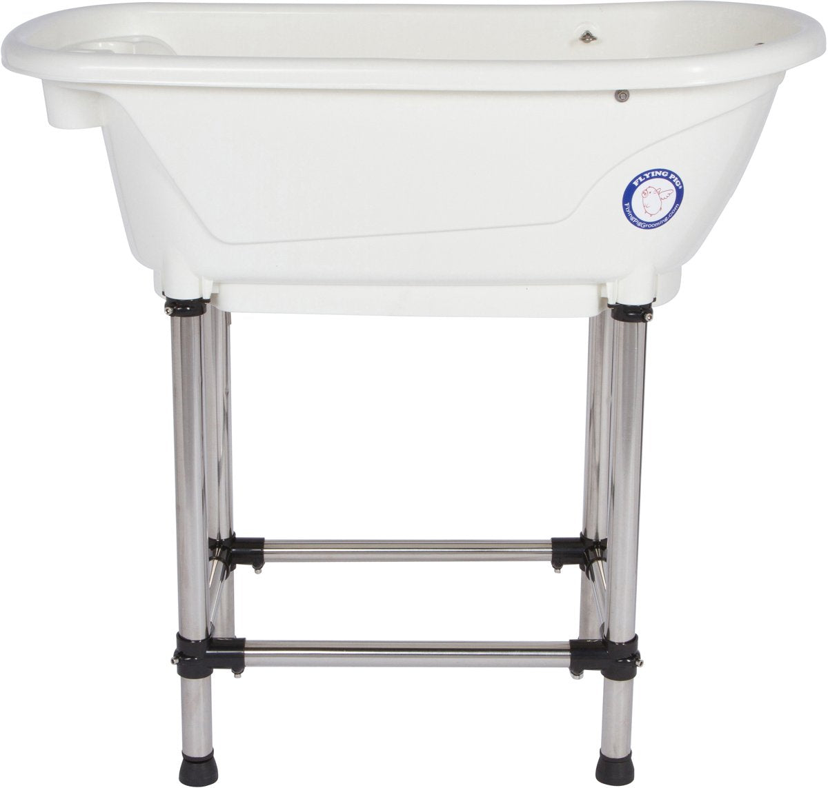 Portable Pet Bath Tub White 37.5"x19.5"x35.5" U70086