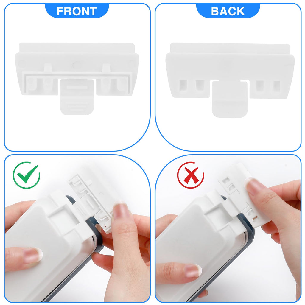 Magnetic Glass Cleaner Brush with 2 Detachable Scrapers B9327
