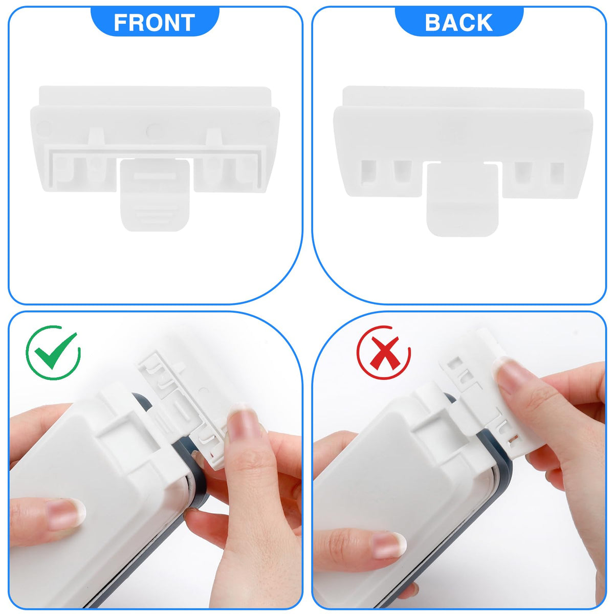 Magnetic Glass Cleaner Brush with 2 Detachable Scrapers B9327
