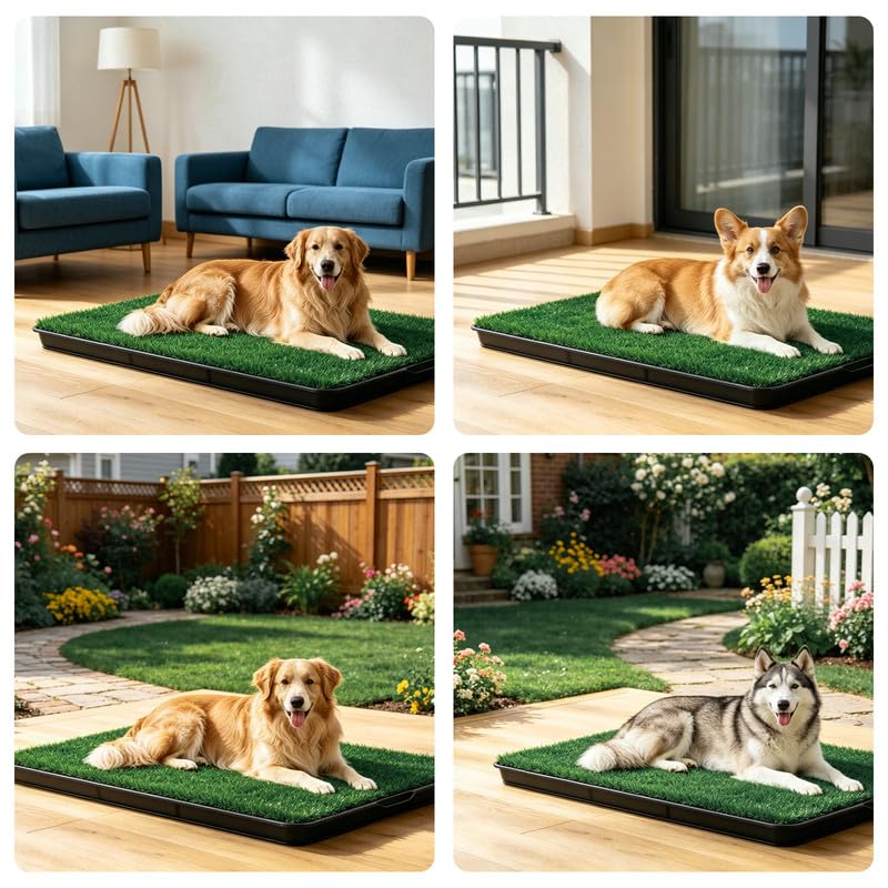 20x25 Inch Dog Grass Pad with Tray U63845