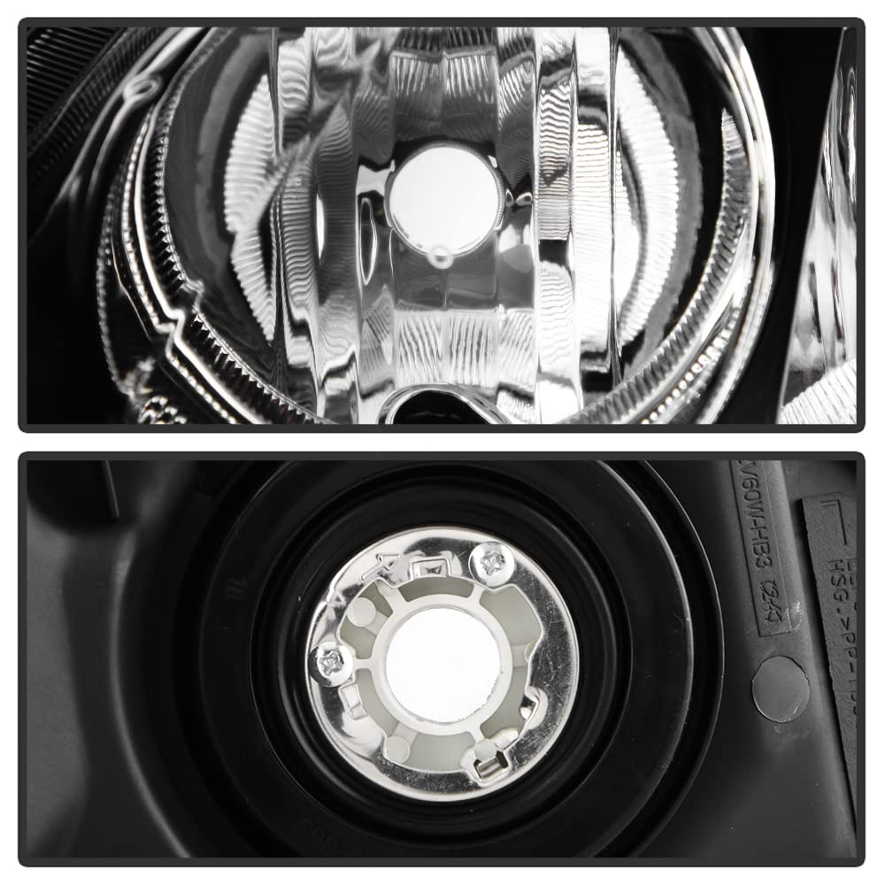 Black Factory Style Headlights Headlamps Left+Right F117851