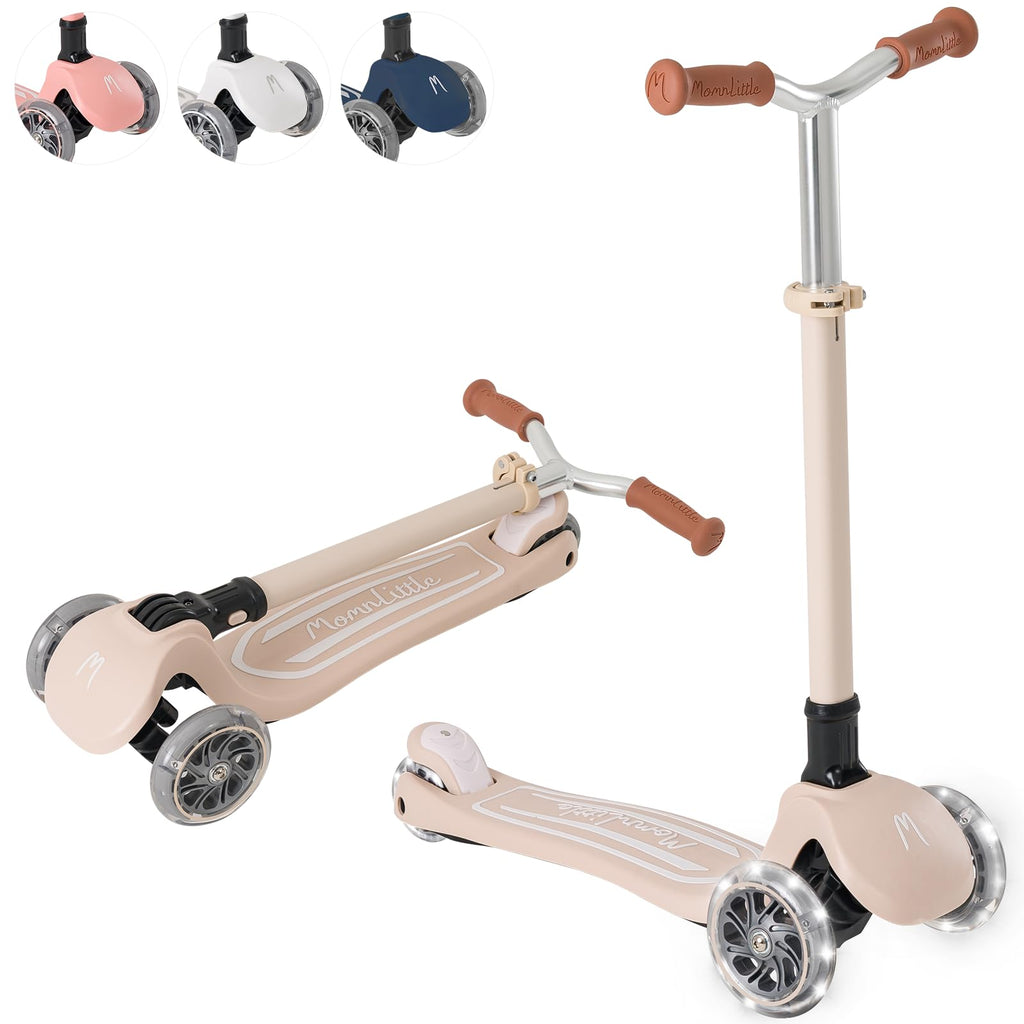 3-Wheel Foldable Kids Scooter with LED Light-Up Wheels E964249
