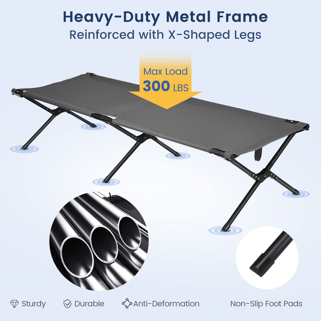 Folding Camping Cot with Carrying Bag J1806