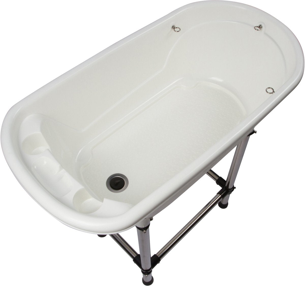 Portable Pet Bath Tub White 37.5"x19.5"x35.5" U70086