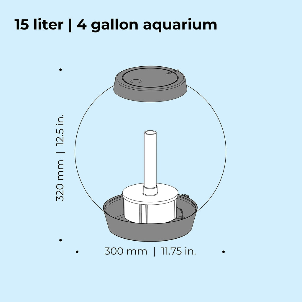 15 Acrylic Aquarium with White LED Lights Z37131