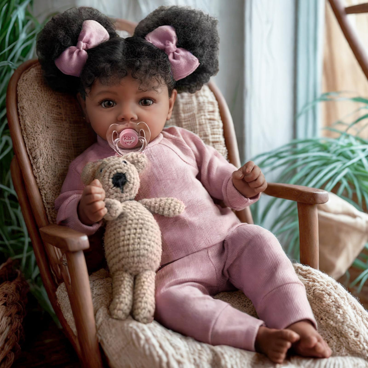 20 Inch Black Baby Girl C5987