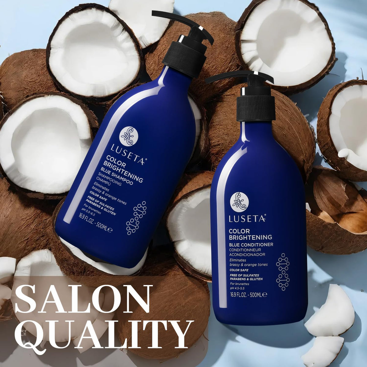 Blue Shampoo & Conditioner Set 2x16.9oz P1058