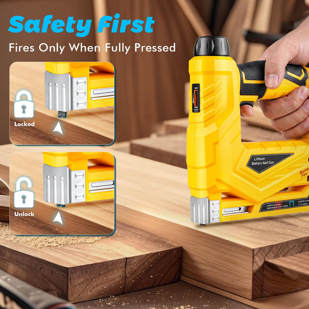 18 Gauge Cordless Brad Nailer and Narrow Crown Stapler L9583