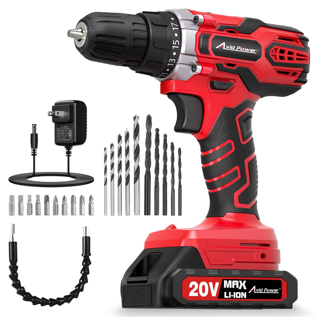 20V Cordless Drill Set with Battery & Charger N60704