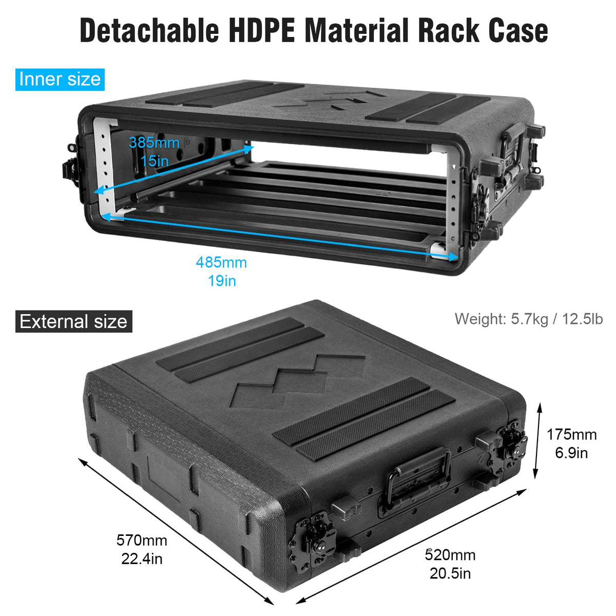 2U Rack Case 16" Depth R424357