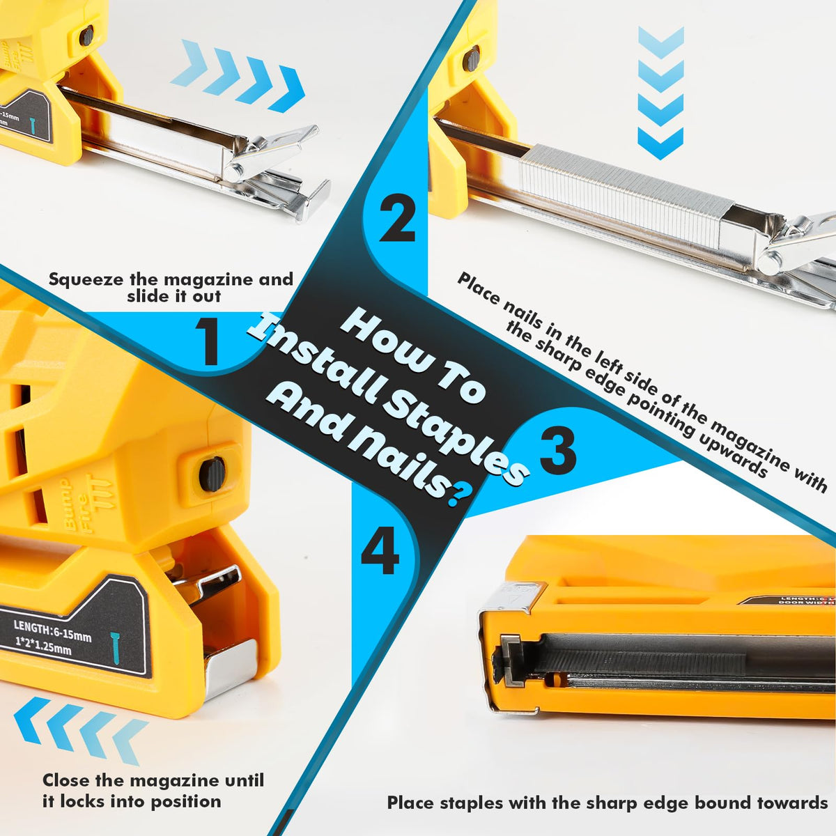 18 Gauge Cordless Brad Nailer and Narrow Crown Stapler L9583