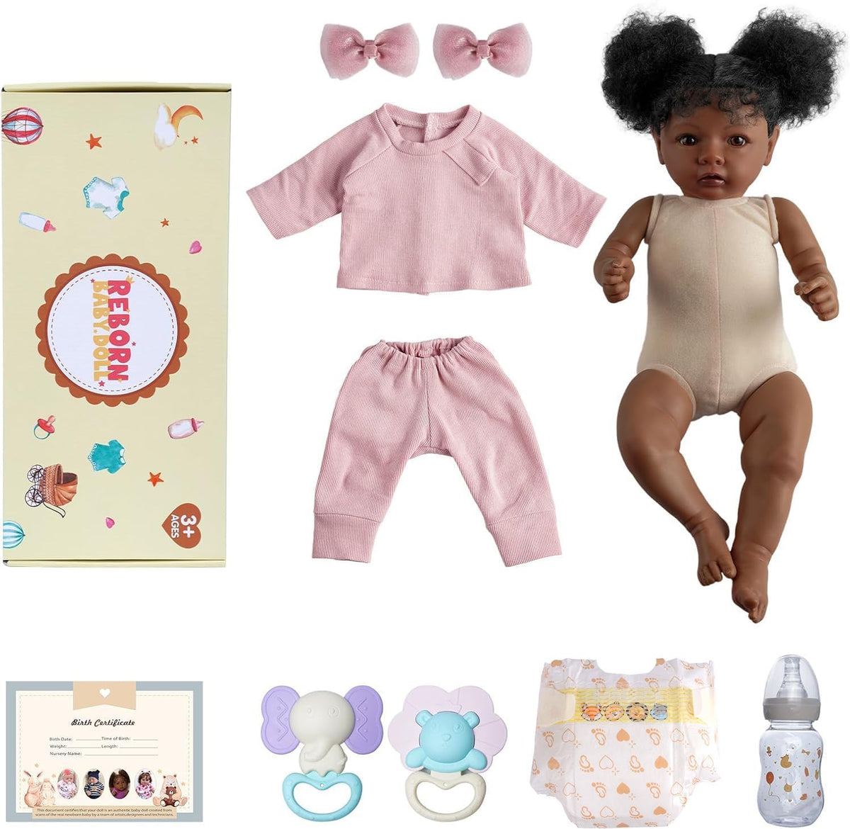 20 Inch Black Baby Girl C5987