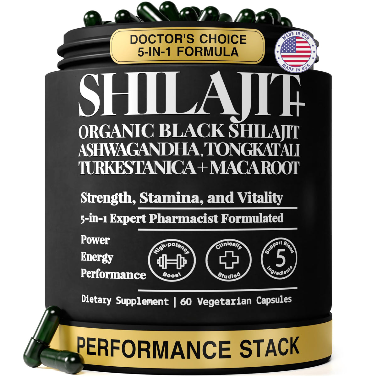 Shilajit 1250 mg 60 Caps W84796