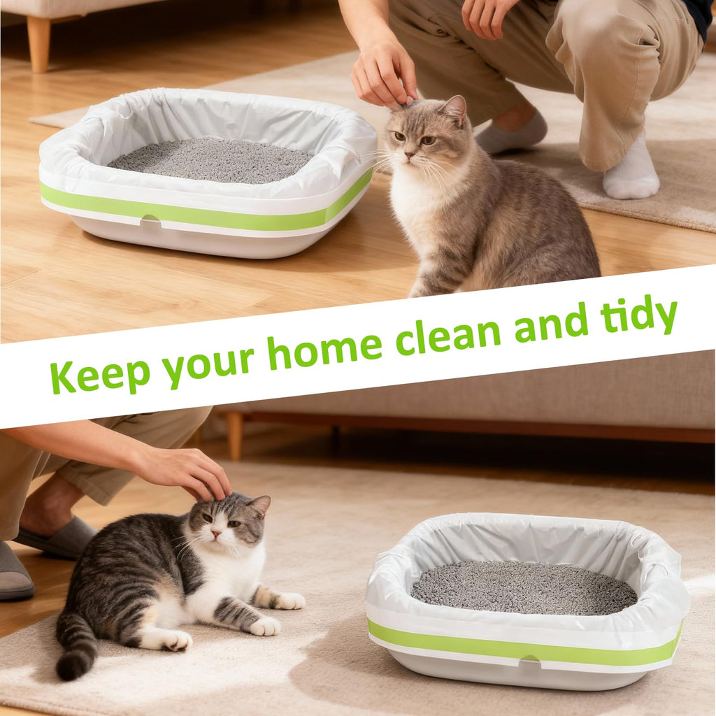 84PCS Sifting Cat Litter Box Liners with Holes, 31 x 18 Inch K29212